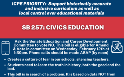 Legislative Alert: SB 257 – Civics Education