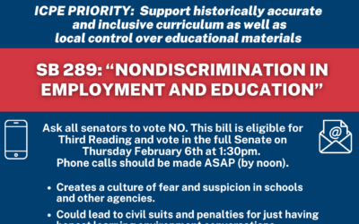 Legislative Alert: SB 289 – Nondiscrimination in employment and education