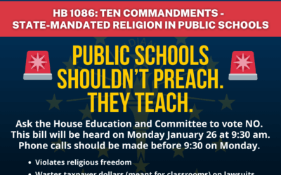 HB 1086: Ten Commandments and state-mandated religion in public schools